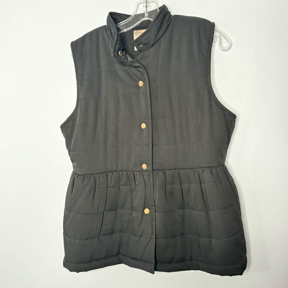 Anthropologie Tulle black vest size large